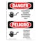 Signmission Safety Sign, OSHA, 10" Height, Rigid Plastic, Electrical Hazard Authorized Only Spanish OS-DS-P-710-VS-1197 - alternate 1